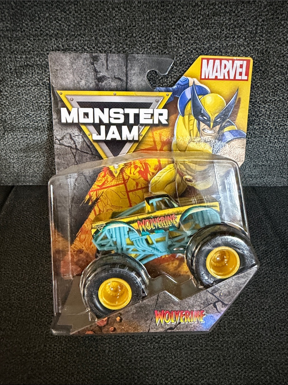 Marvel Monster Jam Wolverine Monster Truck - Teal and Yellow